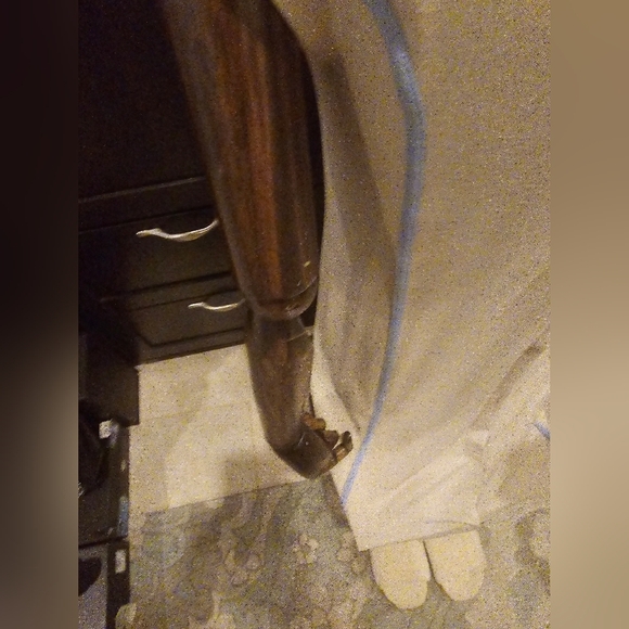 Frette LuxuryNewW/Tags 2025 Beige Nightgown Pyjamas w/Blue Trim Button Down - Picture 6 of 16